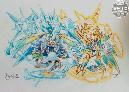 奥拉星手绘 星龙龙皇完全体