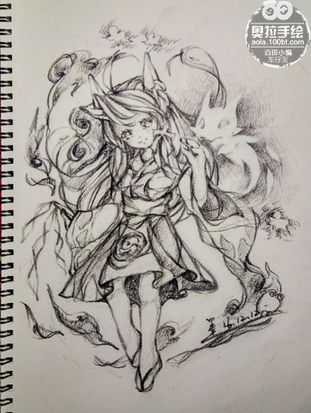 奥拉星手绘 龙吟真