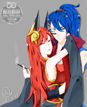 奥拉星板绘 无虑&璃