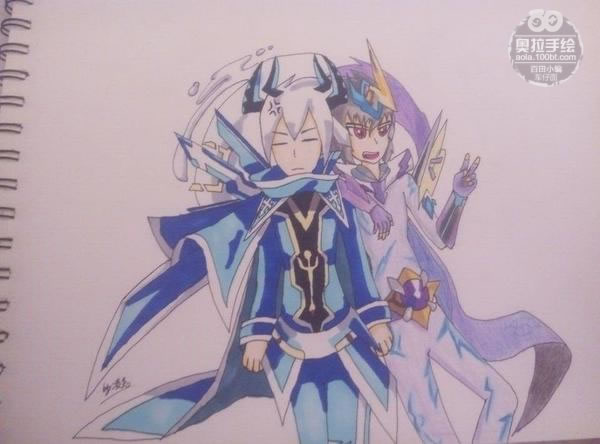 奥拉星手绘 梅卡雷帝神拟人