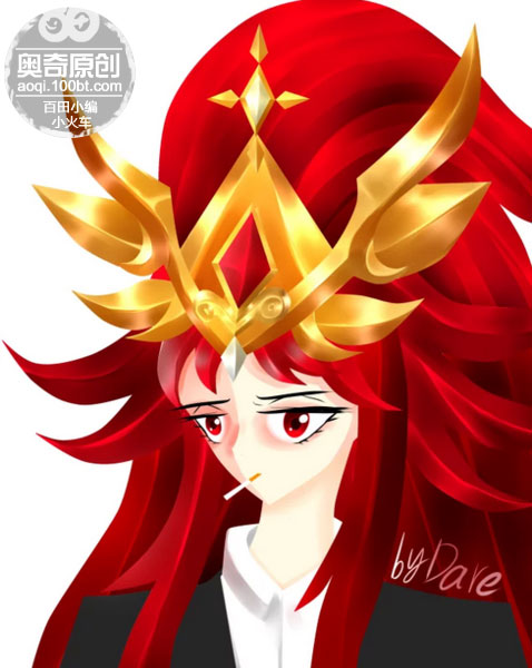 奥奇传说板绘 红莲末炎