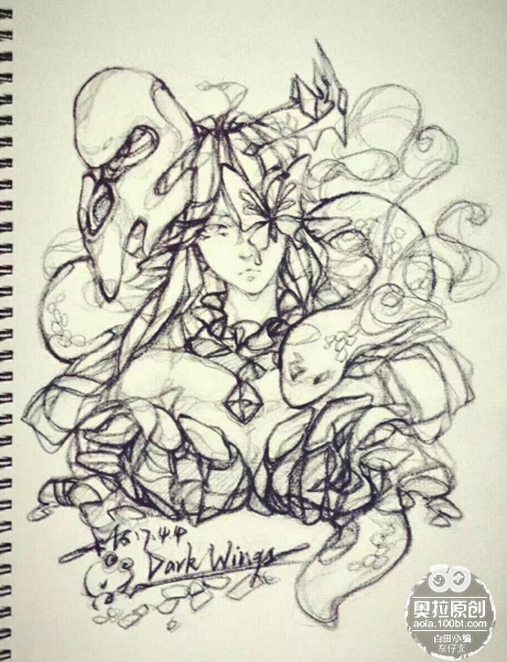 【暗翼同人】手绘暗翼女神（滤镜）