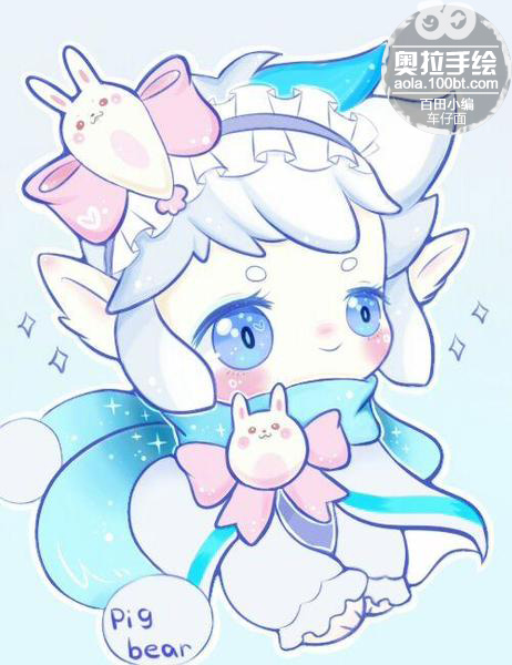 奥拉星板绘 兔子诺诺