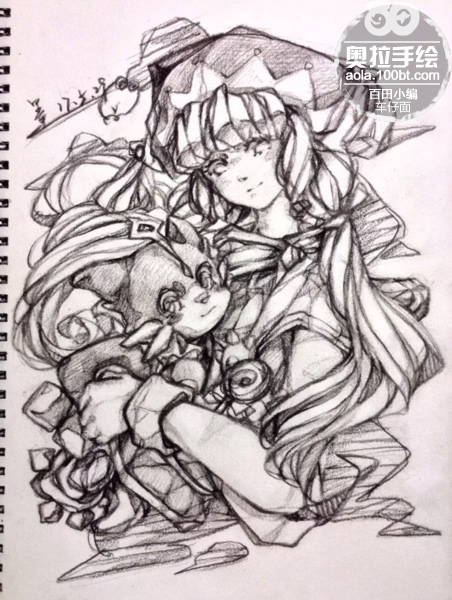 奥拉星手绘 喵野