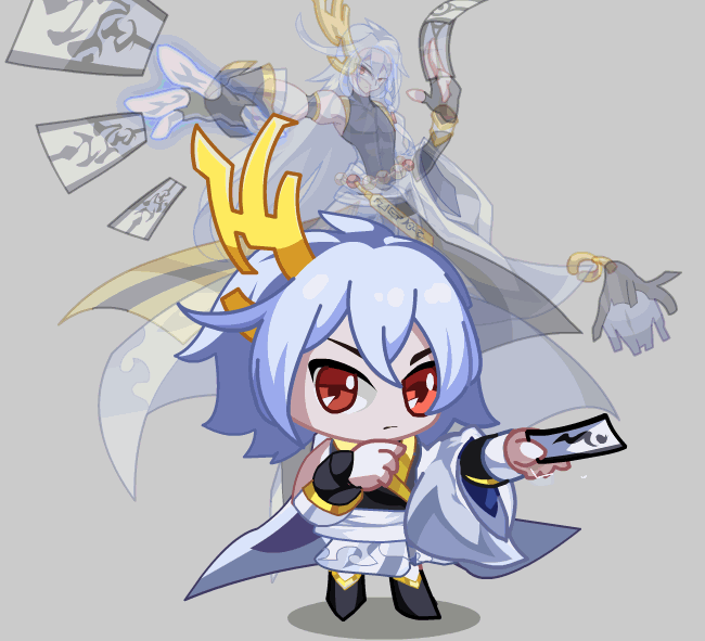 奥拉星鼠绘 御神护小形态gif