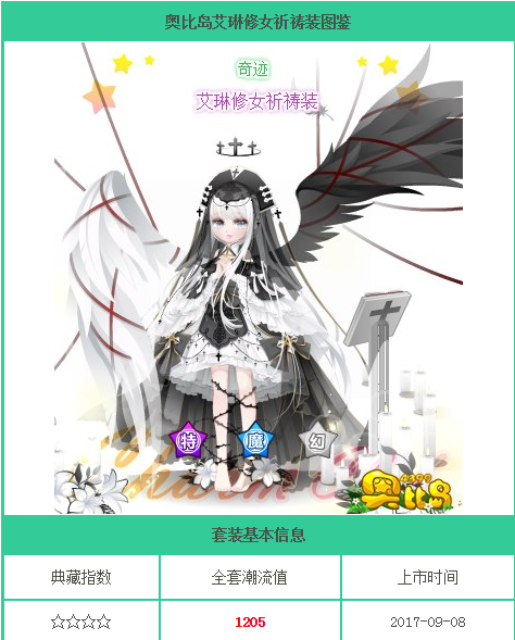 买艾琳修女祈祷装值吗?_百田奥比岛圈