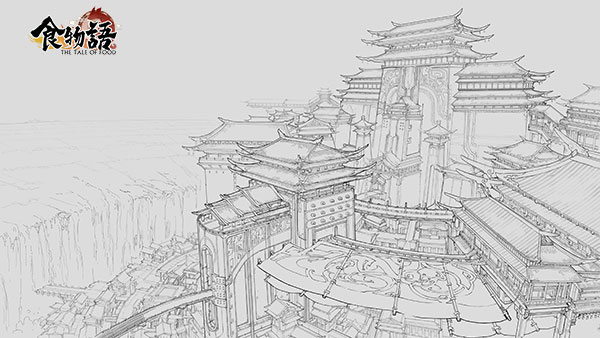 《食物语》游戏场景线稿首次公布 催发无限幻想