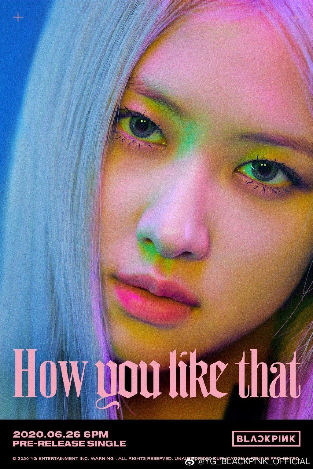附上blackpink--《how you like that》个人海报